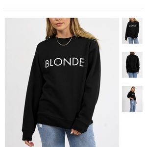 BLONDE classic crewneck sweatshirt from Brunette the label - size S/M